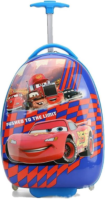 Kids’ Luggage | Cusalboy Frozen 16 Inch Luggage Hard Side Spinner Suitcase Carry On Luggage Rolling (Red Car) Kids' Luggage Kids' Luggage