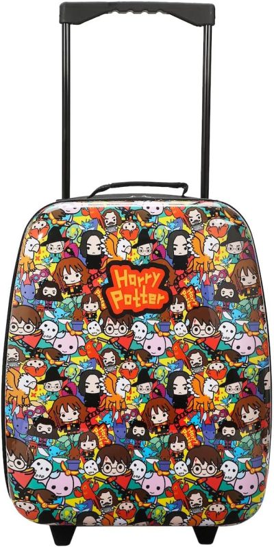 Kids’ Luggage | Harry Potter Chibi Wizards & Creatures Kids Foldable 2 Wheel Hard Shell Luggage Kids' Luggage Kids' Luggage