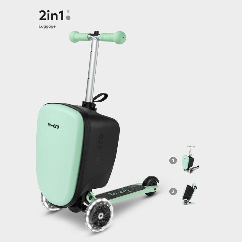 Kids’ Luggage | Kickboard Scooter Luggage Junior-Three Wheeled, Lean-To-Steer, Carry-On Suitcase, Swiss-Designed Scooter For Kids With Motion-Activated Light-Up Wheels For Ages 2-5 Kids' Luggage Kids' Luggage