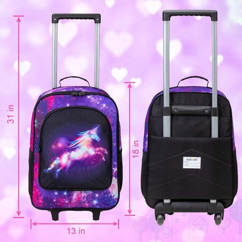 Kids’ Luggage | Kids Luggage For Girls And Boys, Dinosuar Unicorn Suitcase Rolling With Wheels，Travel Carry On For Children Toddler Elementary Kids' Luggage Kids' Luggage