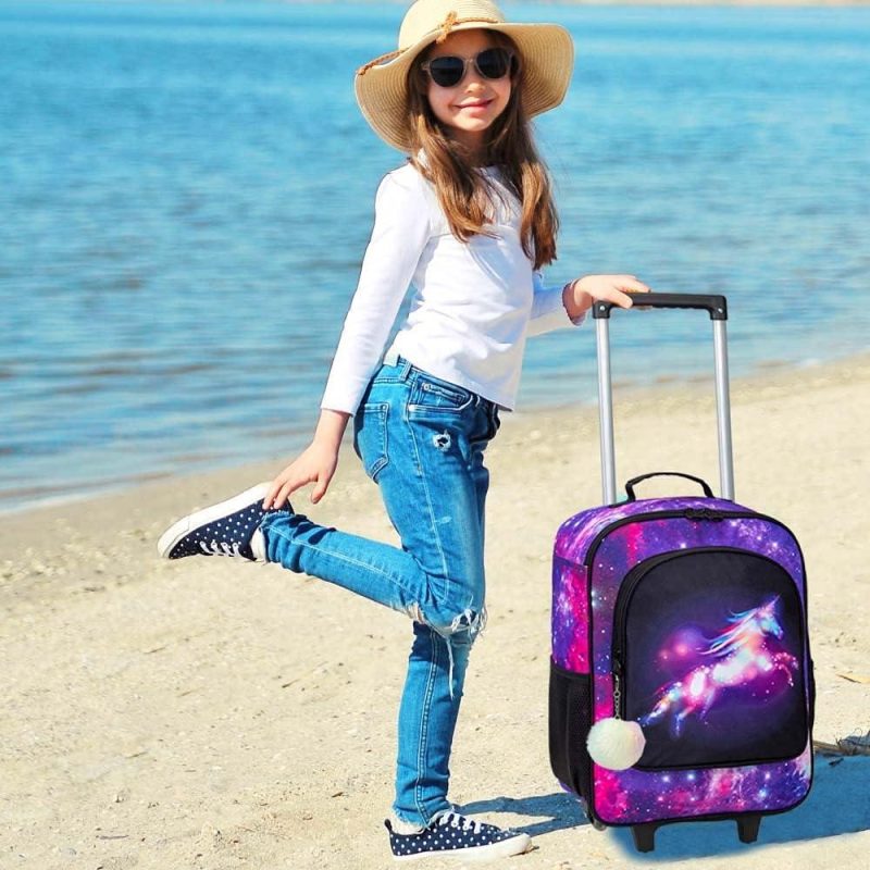 Kids’ Luggage | Kids Luggage For Girls And Boys, Dinosuar Unicorn Suitcase Rolling With Wheels，Travel Carry On For Children Toddler Elementary Kids' Luggage Kids' Luggage