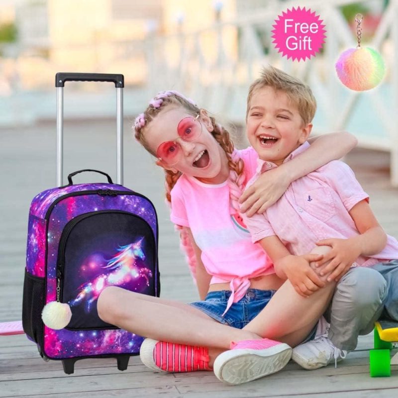 Kids’ Luggage | Kids Luggage For Girls And Boys, Dinosuar Unicorn Suitcase Rolling With Wheels，Travel Carry On For Children Toddler Elementary Kids' Luggage Kids' Luggage