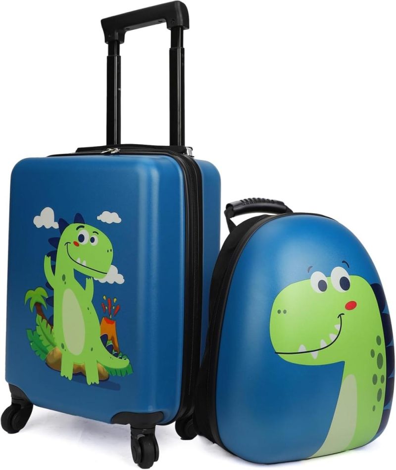 Kids’ Luggage | Kids Luggage With Wheels For Boys, Dinosaur Kids Luggage Set, Childrens Luggage For Boys With Wheels, Kids Suitcases With Wheels For Boys, Toddler Suitcase For Boys, Travel Luggage For Kids Kids' Luggage Kids' Luggage