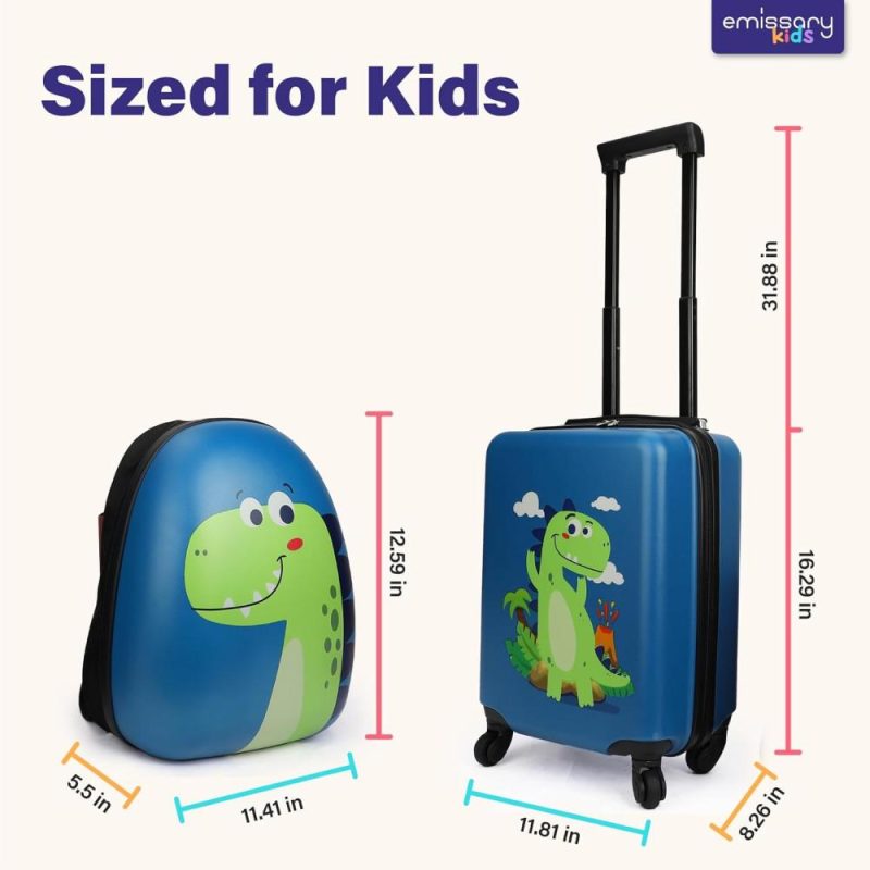 Kids’ Luggage | Kids Luggage With Wheels For Boys, Dinosaur Kids Luggage Set, Childrens Luggage For Boys With Wheels, Kids Suitcases With Wheels For Boys, Toddler Suitcase For Boys, Travel Luggage For Kids Kids' Luggage Kids' Luggage