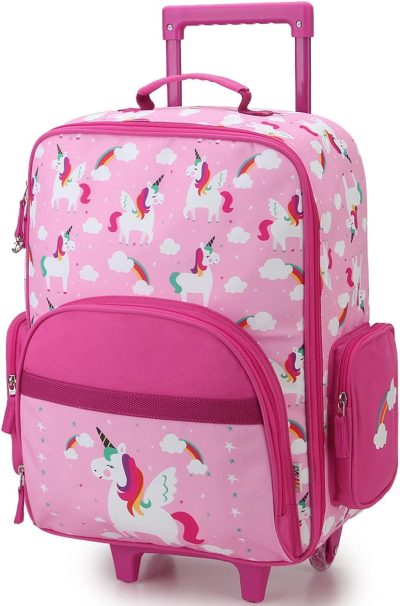 Kids’ Luggage | Kids Luggage With Wheels For Boys Girls, Cute Travel Carry On Suitcase For Children Toddlers Classic Rolling Luggage With Large Front Pocket For School And Overnight Kids' Luggage Kids' Luggage