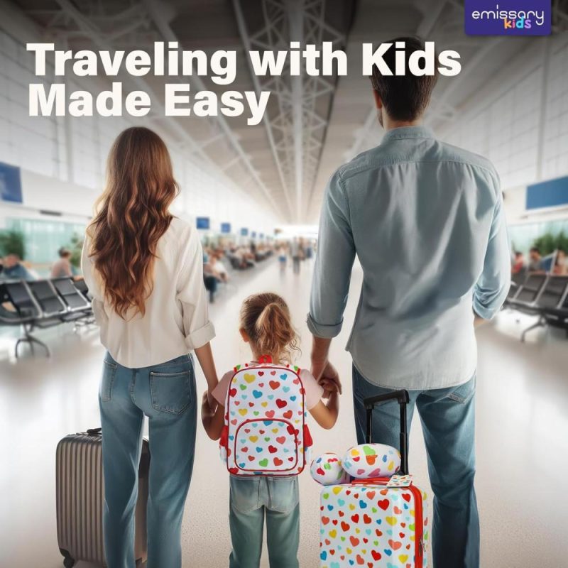 Kids’ Luggage | Kids Luggage With Wheels For Girls, 3 Piece Luggage Set, Childrens Luggage For Girls With Wheels, Kids Suitcases With Wheels For Girls, Toddler Suitcase For Girls, Travel Luggage For Kids Kids' Luggage Kids' Luggage