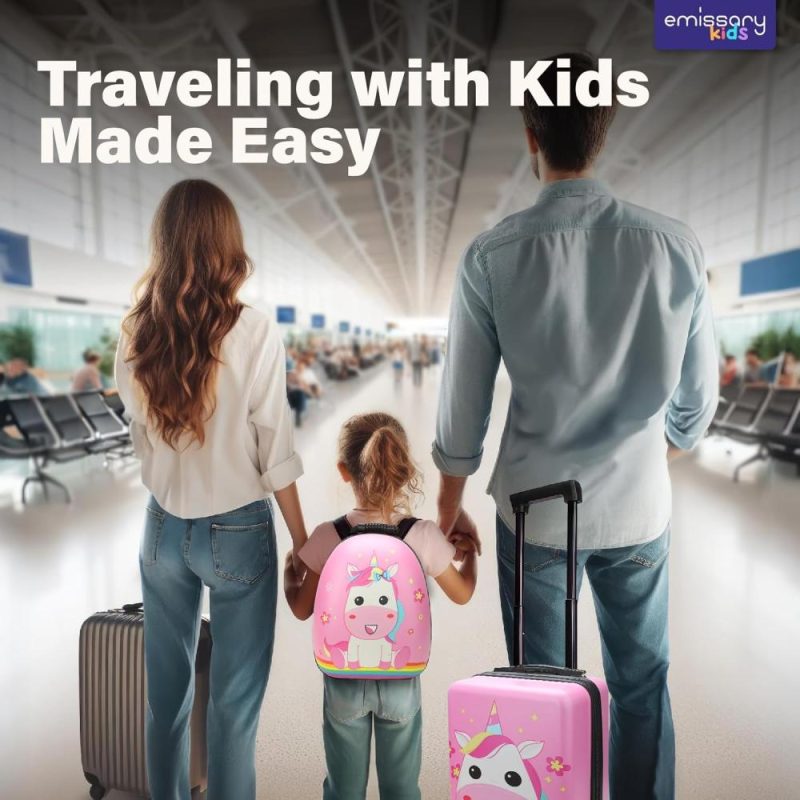 Kids’ Luggage | Kids Luggage With Wheels For Girls, Unicorn Kids Luggage Set, Childrens Luggage For Girls With Wheels, Kids Suitcases With Wheels For Girl, Toddler Suitcase For Girls, Travel Luggage For Kids Kids' Luggage Kids' Luggage