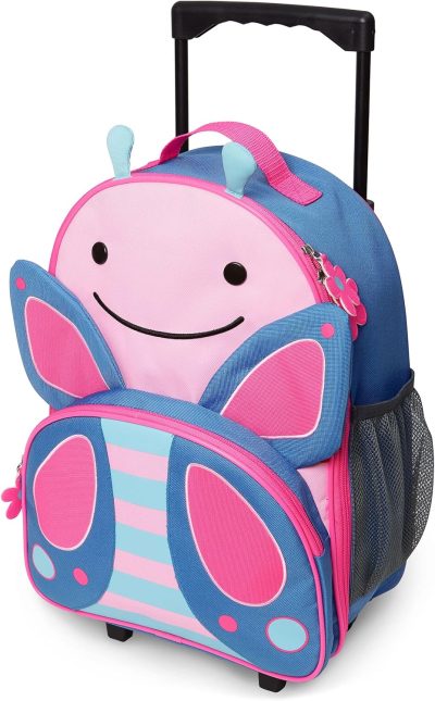 Kids’ Luggage | Kids Luggage With Wheels, Zoo, Butterfly Kids' Luggage Butterfly