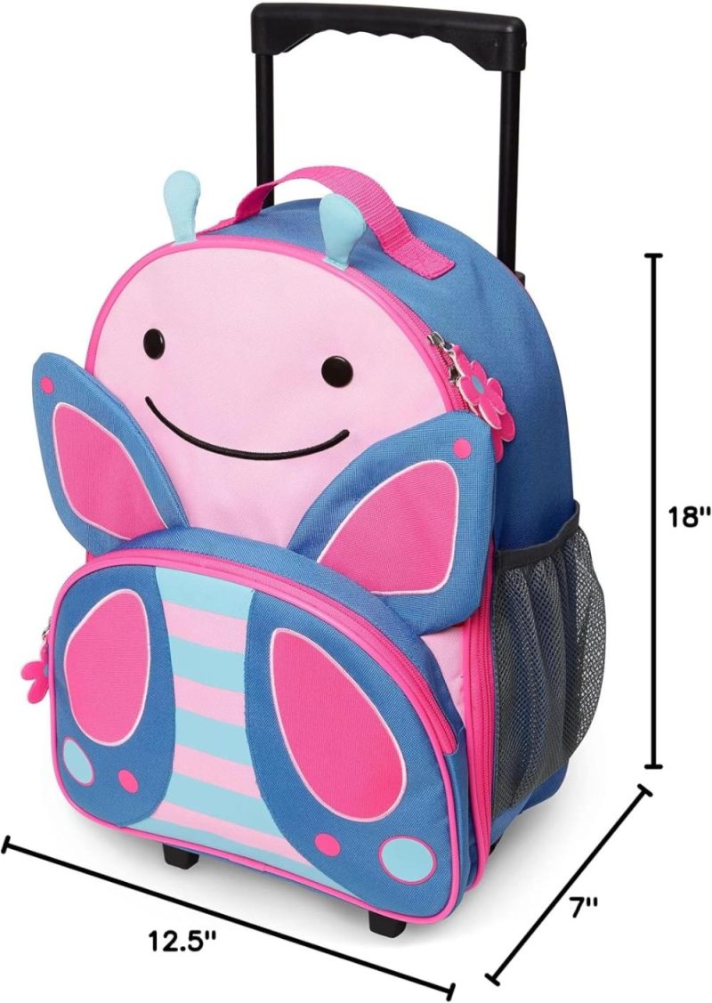 Kids’ Luggage | Kids Luggage With Wheels, Zoo, Butterfly Kids' Luggage Butterfly