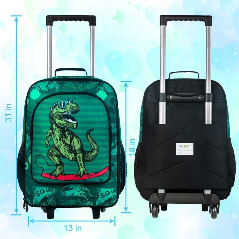 Kids’ Luggage | Kids Suitcase For Boys, Cute Dinosaur Rolling Luggage Wheels For Children Toddler Kids' Luggage Kids' Luggage