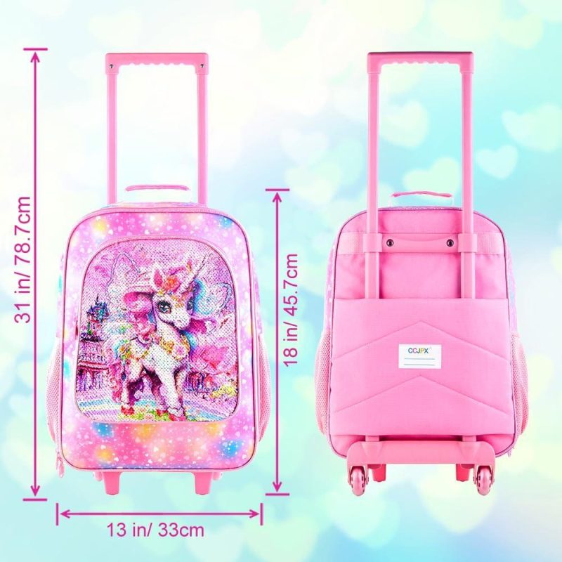 Kids’ Luggage | Kids Suitcase For Girls, Carry On Luggage With Wheels, Unicorn Suitcases For Kid Toddler Children(Pink) Kids' Luggage Kids' Luggage