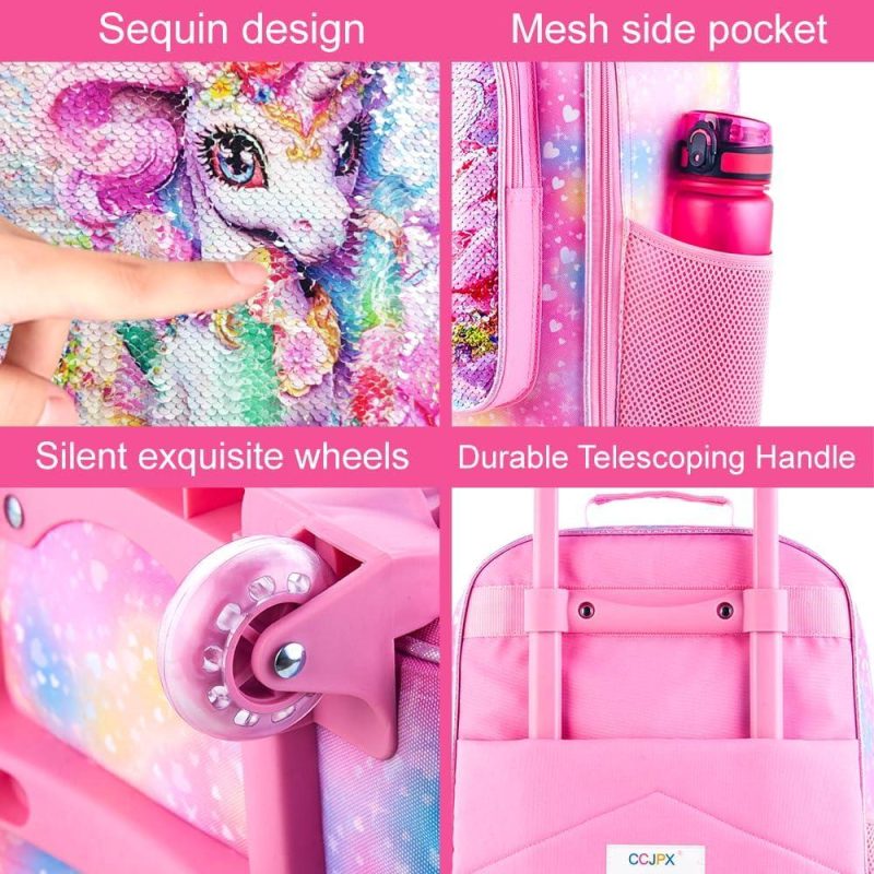 Kids’ Luggage | Kids Suitcase For Girls, Carry On Luggage With Wheels, Unicorn Suitcases For Kid Toddler Children(Pink) Kids' Luggage Kids' Luggage