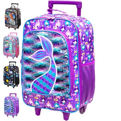 Kids’ Luggage | Kids Suitcase For Girls, Cute Mermaid Rolling Luggage Wheels For Children Toddler Kids' Luggage Kids' Luggage