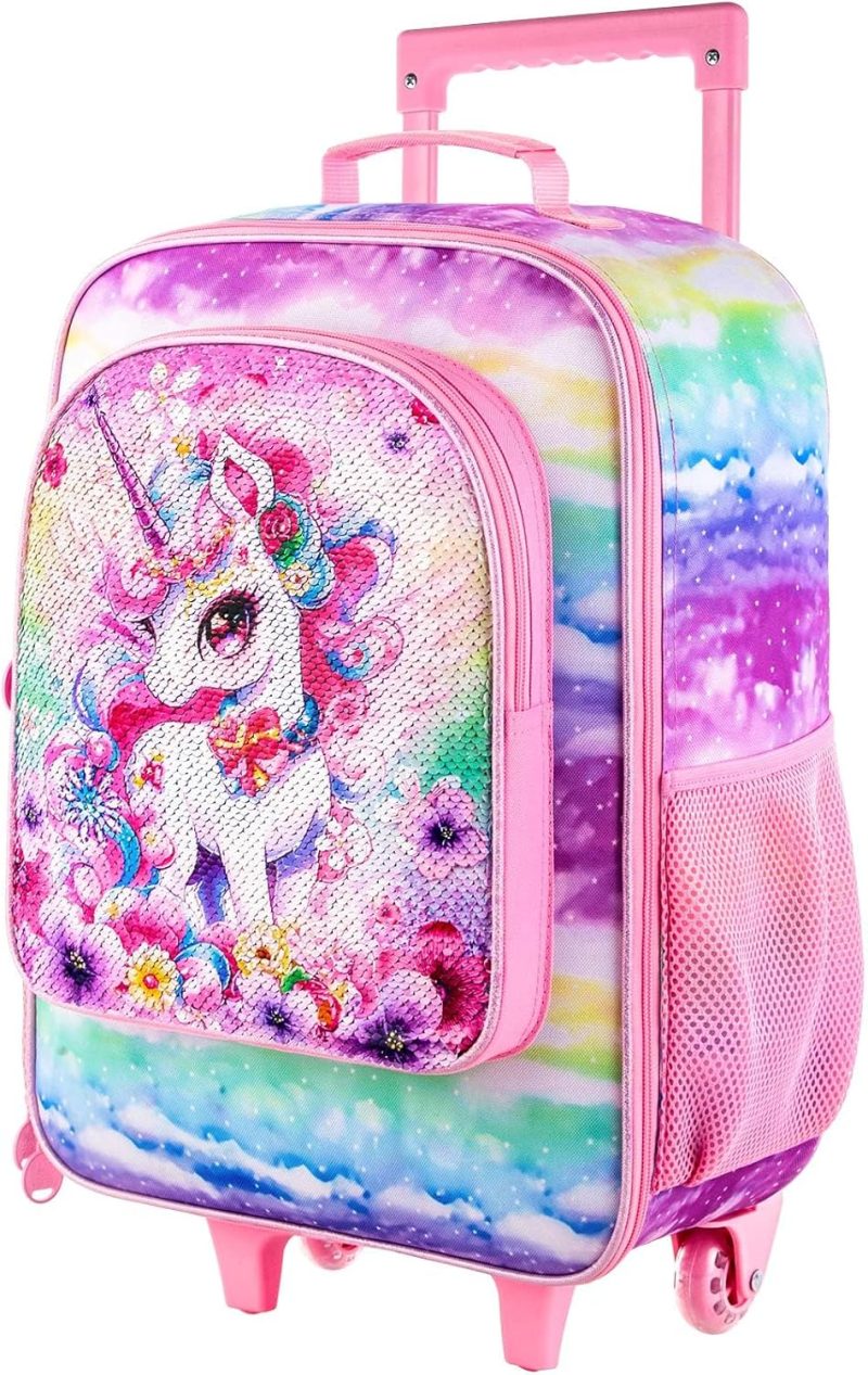 Kids’ Luggage | Kids Suitcases For Girls, Carry On Luggage With Wheels, Unicorn Suitcase For Kid Toddler Children(Pink) Kids' Luggage Kids' Luggage