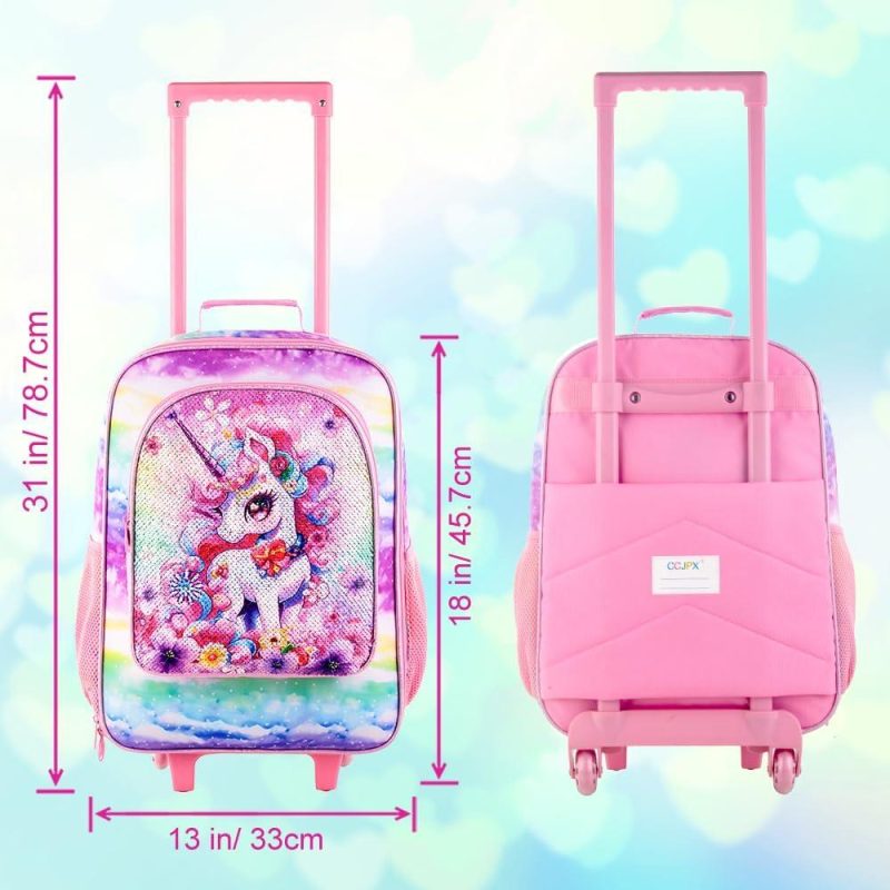 Kids’ Luggage | Kids Suitcases For Girls, Carry On Luggage With Wheels, Unicorn Suitcase For Kid Toddler Children(Pink) Kids' Luggage Kids' Luggage