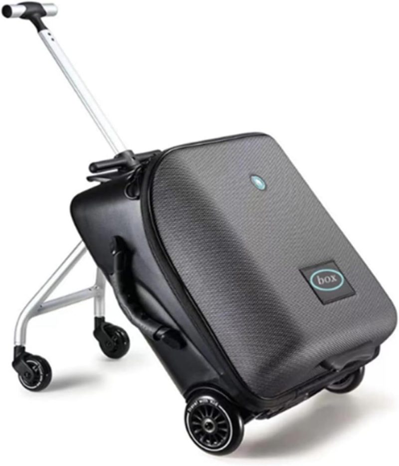 Kids’ Luggage | Kqwbewq 2-In-1 Kids Ride On Suitcase,Suitcase Stroller,Kids Luggage Set,Detachable Student Trolley And Boarding Suitcase.20 Inch Expandable Suitcase With Spinner Wheels.Black Kids' Luggage Kids' Luggage