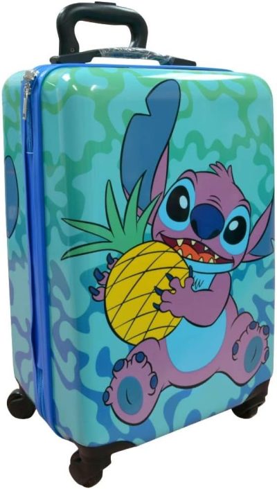 Kids’ Luggage | Lilo And Stitch Luggage, 20 Inches Hard-Sided Tween Spinner Suitcase For Toddlers, Kids Carry-On Travel Trolley, Kids Carry-On Luggage With Wheels Kids' Luggage Kids' Luggage