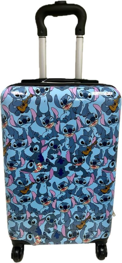 Kids’ Luggage | Lilo And Stitch Luggage, 20 Inches Hard-Sided Tween Spinner Suitcase For Toddlers, Kids Carry-On Travel Trolley, Kids Carry-On Luggage With Wheels Kids' Luggage Kids' Luggage