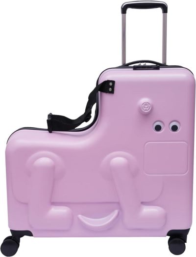 Kids’ Luggage | Porkke 24 Inch Boys Girls Travel Suitcase,Kid Ride On Travel Suitcase,Portable Children Luggage,Suitcase To Kids Aged 4-12 Years Old For Journey Kids' Luggage Kids' Luggage