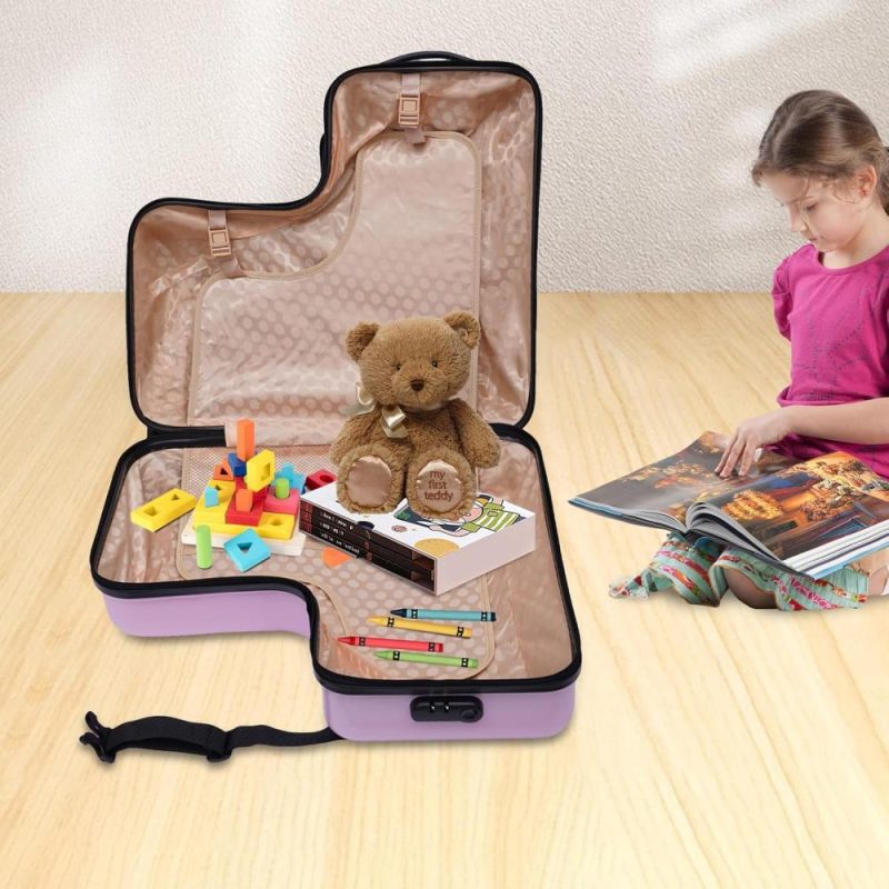 Kids’ Luggage | Porkke 24 Inch Boys Girls Travel Suitcase,Kid Ride On Travel Suitcase,Portable Children Luggage,Suitcase To Kids Aged 4-12 Years Old For Journey Kids' Luggage Kids' Luggage