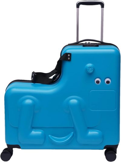 Kids’ Luggage | Porkke 24 Inch Kid Ride On Travel Suitcase,Boys Girls Travel Suitcase,Portable Children Luggage,Suitcase To Kids Aged 4-12 Years Old For Journey Kids' Luggage Kids' Luggage