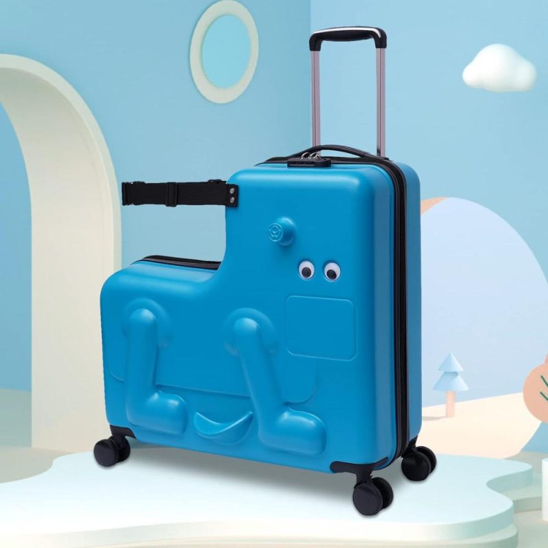 Kids’ Luggage | Porkke 24 Inch Kid Ride On Travel Suitcase,Boys Girls Travel Suitcase,Portable Children Luggage,Suitcase To Kids Aged 4-12 Years Old For Journey Kids' Luggage Kids' Luggage