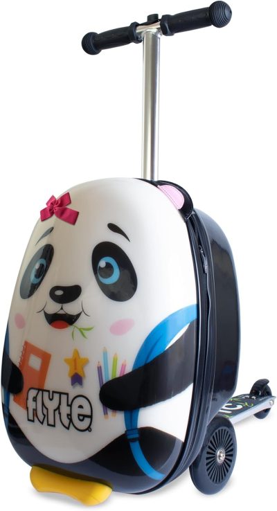 Kids’ Luggage | Scooter Suitcase Folding Kids Luggage – Penni The Panda, 18 Inch Hardshell, Ride On With Wheels, 2-In-1, 25 Litre Capacity Kids' Luggage Kids' Luggage