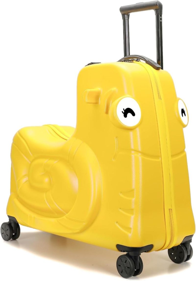 Kids’ Luggage | Sea Punk Kids Luggage, Kids Ride-On Luggage With Spinner Wheels Suitcase, Kid’s Ride-On Suitcase Help Your Child Relax, Carry On Trolley Luggage With Password Lock, 20" Kids' Luggage Kids' Luggage