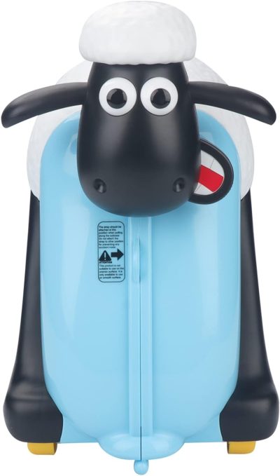 Kids’ Luggage | Shaun The Sheep Ride-On Suitcase Kids Travel Luggage With Wheels Hard Shell Case For Toddler Children Carry On Kids' Luggage Blue