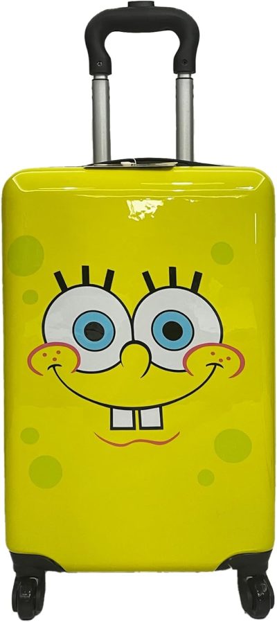 Kids’ Luggage | Sponge Bob Luggage 20 Inches Hard-Sided Tween Spinner Carry-On Travel Trolley Rolling Suitcase For Kids Kids' Luggage Kids' Luggage