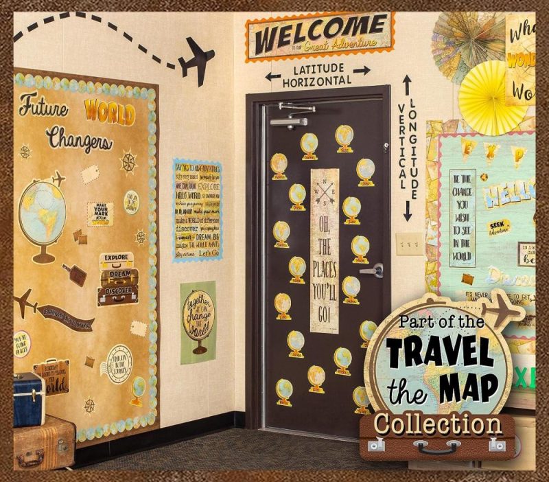 Kids’ Luggage | Travel The Map Luggage Mini Accents (Tcr8572) 36 Count (Pack Of 1) Kids' Luggage Kids' Luggage