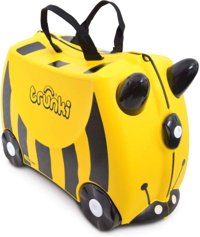 Kids’ Luggage | Trunki Kids Ride-On Suitcase & Toddler Carry-On Airplane Luggage: Bernard Bee Yellow Kids' Luggage Kids' Luggage