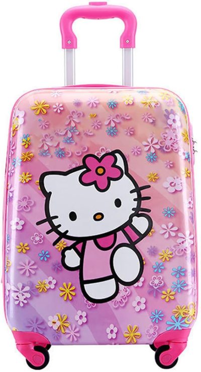 Kids’ Luggage | Xinshuobay Kid’S Luggage Suitcase 18" Carry On Hardside Spinner Toddler Luggage Travel Rolling Luggage Girls Boys (Pink Cat) Kids' Luggage Kids' Luggage