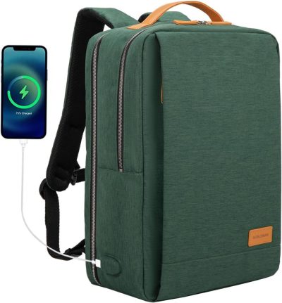 Laptop Backpacks | Backpack For Women And Man,15.6 Inch Everyday Laptop Backpack, Daypack, With Usb Travel Daypack (Dark Green) Backpacks Dark Green