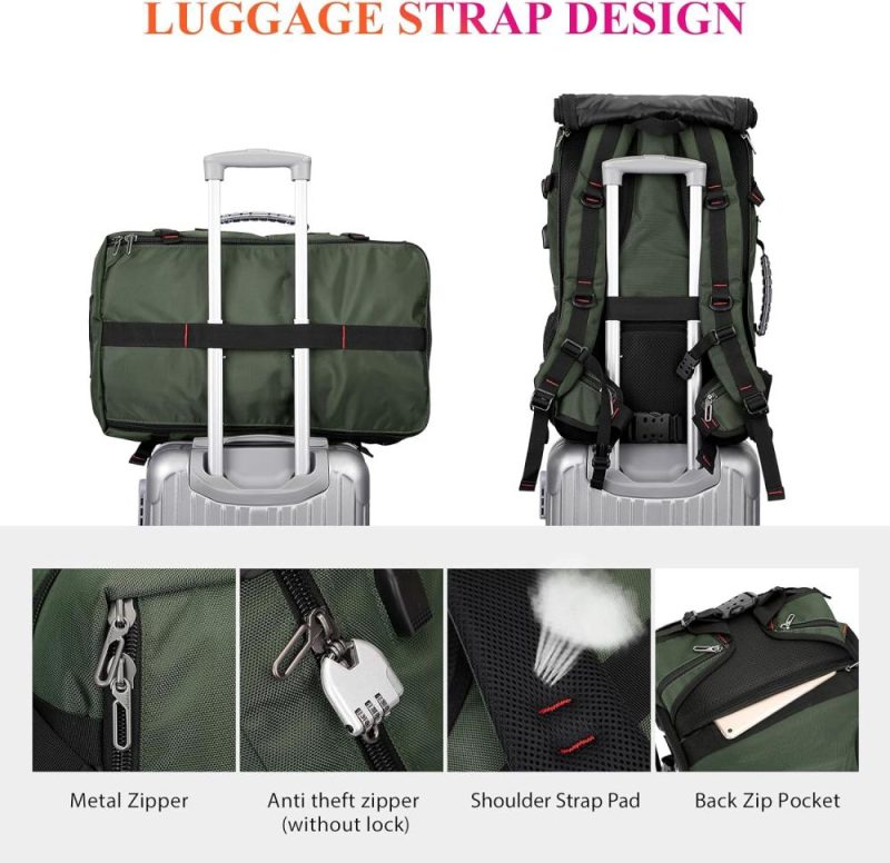 Laptop Backpacks | Carry On Travel Backpack For Men Duffle Bags Fit 17 Inch Laptop Airline Approved Laptop Backpack(B685 Army Green) Backpacks Army Green