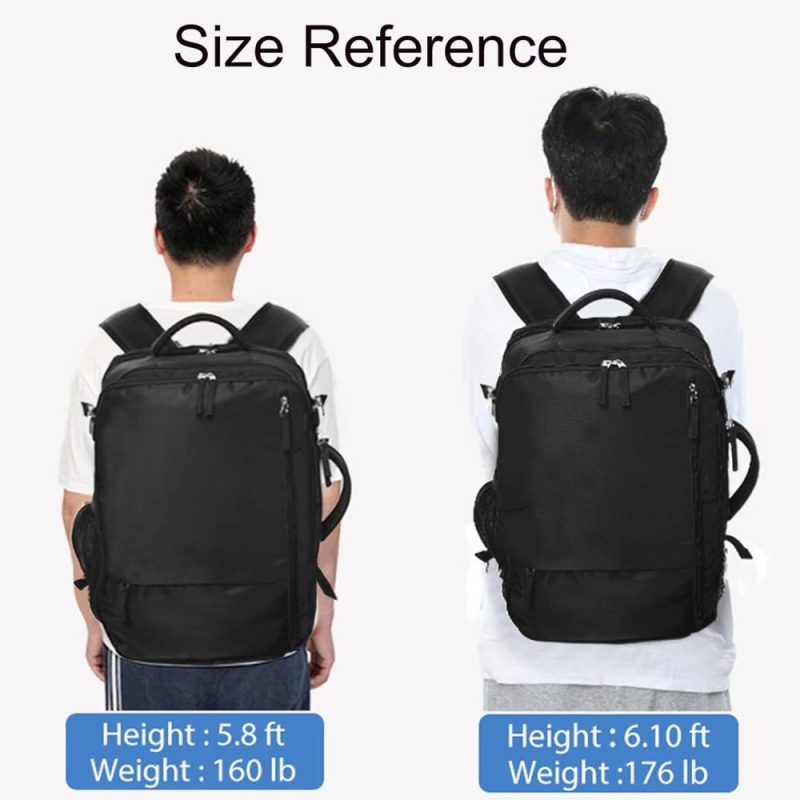 Laptop Backpacks | Extra Large Travel Backpack For Women As Person Item Flight Approved, 40L Carry On Backpack, 17 Inch Laptop Waterproof Backpack, Hiking, Casual Bag Backpack(Black) Backpacks Black