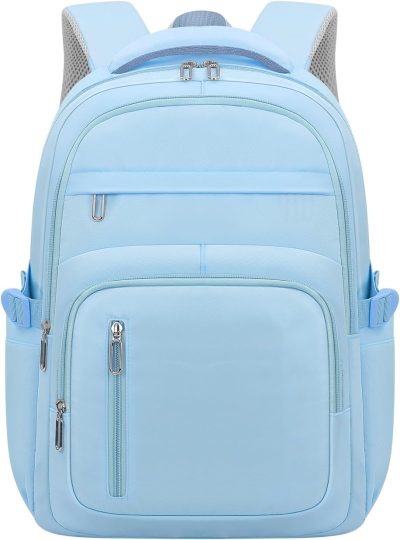 Laptop Backpacks | Kbtye Cute School Backpack For Women Men Casual Travel Laptop Backpack Aesthetic Lightweight College Bookbags For Kids(Blue) Backpacks Blue