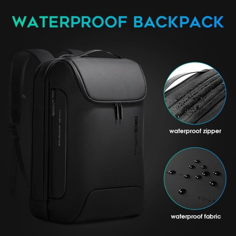 Laptop Backpacks | Men’s Anti-Theft Backpack,Waterproof Fashion Travel Backpacks,High Tech Backpack With Usb3.0 Charging Port,Business Laptop Backpack Fits 17.3 Inch Notebook… Backpacks Black