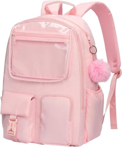 Laptop Backpacks | Ocbabe Display Laptop Backpack 15.6 Inch Teenage Bookbag,Daypack,Ita Bag,Water Resistant Schoolbag College School Backpack Bag For Teen Girls,Women Pink Laptop Backpacks A1-Pink