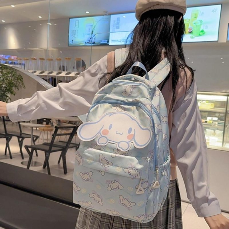 Laptop Backpacks | Roffatide Anime Cinnamoroll All Over Print Casual Backpack Laptop Backpack Travel Hiking Rucksack Backpacks Cinnamoroll