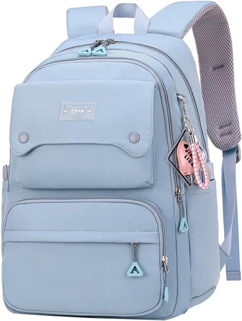 Laptop Backpacks | Teen Girls Casual Backpack High Middle School Daypack Women Daily Travel Laptop Bag (1# Blue, 26 Liters) Backpacks Blue