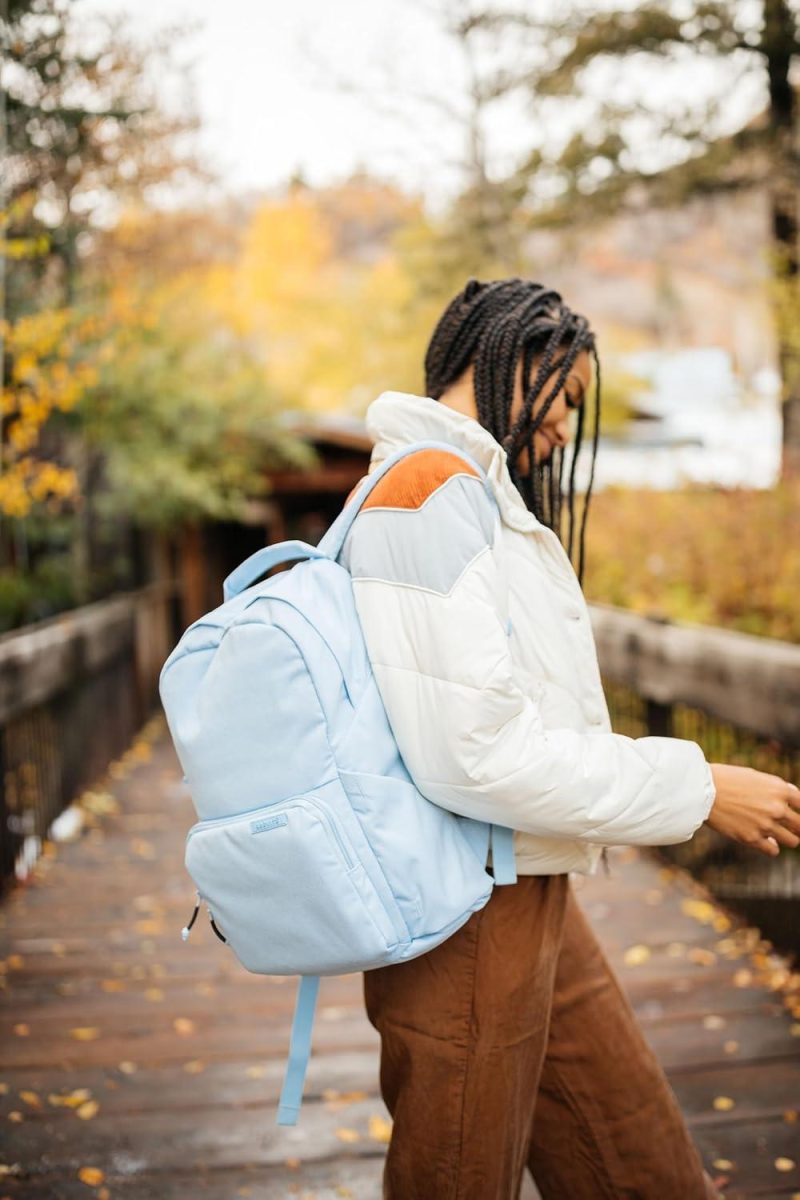 Laptop Backpacks | The Backpack- Casual Daypack Backpacks For Every Function. Compact But Spacious 18L Aesthetic Traveling Backpack With Laptop Compartment. (Gray) Backpacks Gray