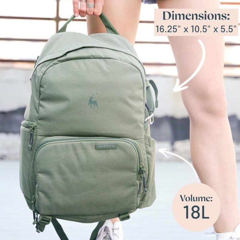 Laptop Backpacks | The Jumper – Compact Camera Backpacks For Photographers – A Minimalist & Travel-Friendly Photography Backpack Compatible With Both Laptop & Dslr Accessories 18L (Pine Green) Backpacks Green