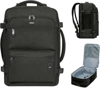 Laptop Backpacks | Travel Backpack For Spirit Airlines Personal Item Bag 18X14X8 With Wet Pocket, 17 Inch Laptop Backpack For Men Women（Black） Backpacks Black