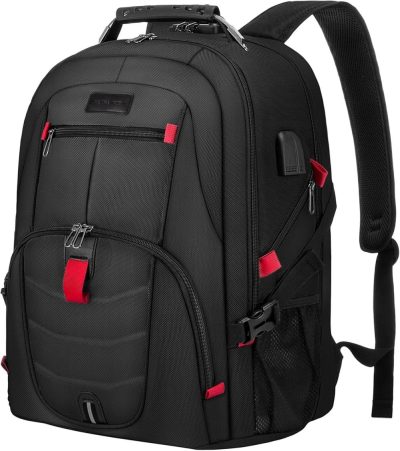 Laptop Backpacks | Travel Laptop Backpack Waterproof Anti Theft Backpack With Lock And Usb Charging Port Large 17-17.3 Inch Computer Business Backpack For Men Women Black Backpacks Black