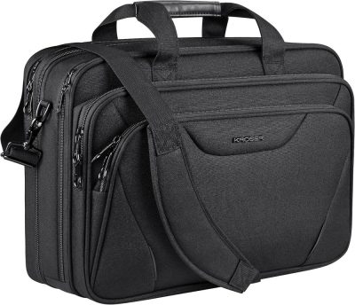 Laptop Briefcases | Laptop Bag Premium Computer Briefcase Fits Up To 17.3 Inch Laptop Expandable Water-Repellent Shoulder Messenger Bag For Travel/Business/Men/Women-Black Laptop Bags Laptop Briefcases