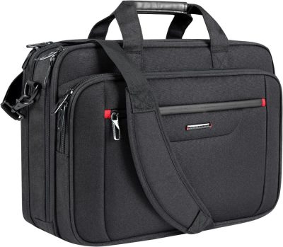 Laptop Briefcases | Laptop Briefcase Premium Laptop Case Fits Up To 17.3 Inch Business Shoulder Bag Laptop Expandable Water-Repellent Messenger Bag For Men/Women Computer Bag For Travel/Business/Black Laptop Bags Laptop Briefcases