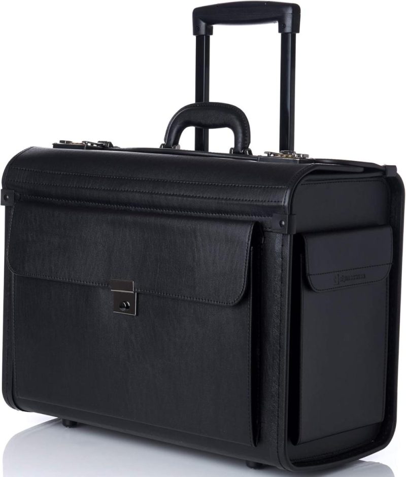 Laptop Briefcases | Rolling 17" Laptop Briefcase On Wheels Attache Lawyers Case Legal Size Laptop Bags Laptop Briefcases