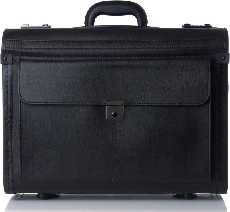 Laptop Briefcases | Rolling 17" Laptop Briefcase On Wheels Attache Lawyers Case Legal Size Laptop Bags Laptop Briefcases