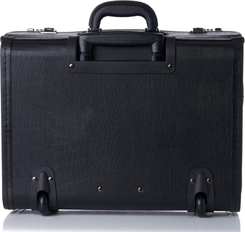 Laptop Briefcases | Rolling 17" Laptop Briefcase On Wheels Attache Lawyers Case Legal Size Laptop Bags Laptop Briefcases